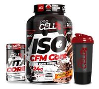 ProCell | PACK ISO CFM CORE + VITACORE 60 caps + Shaker REGALO | Proteína Aislada Pura | Proteína Isolada Premium | Aumentar Masa Muscular | Multivitaminico | (1,8 kg, Chocolate Gourmet)