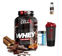 ProCell | PACK Whey Core + BCAA COMPLEX + Shaker + Batido REGALO | Proteina Whey concentrada | Aminoácidos | Gana masa muscular (2 kg, Chocolate)