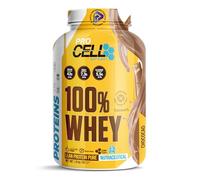 ProCell Proteína Whey 1,8Kg 100% Proteína de Suero Concentrada (Chococao) Con BCAA y Glutamina, Sin Gluten, Sin Lactosa y Bajo en Azúcares (60 Servicios)