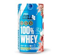 ProCell Proteína Whey 900g 100% Proteína de Suero Concentrada (Fresa) Con BCAA y Glutamina, Sin Gluten, Sin Lactosa y Bajo en Azúcares (30 Servicios)