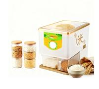 Procesador Automático de Granos Doméstico, Máquina de Molino y Descascarador de Arroz con Motor 500W y Diseño Compacto de Electrodoméstico, Pelador de Trigo y Cereales