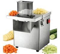 Procesador comercial de verduras, cortador eléctrico de alimentos con 3 cuchillas reemplazables para cortar, triturar, rebanar, cortar frutas profesional resistente