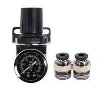 Procesador de aire AR2000-02 G1/4 '', separador de agua y aceite de aire, regulador de válvula de alivio de presión, filtro de compresor de aire(W-PC4-2-Black)