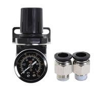 Procesador de aire AR2000-02 G1/4 '', separador de agua y aceite de aire, regulador de válvula de alivio de presión, filtro de compresor de aire(W-PC10-2-Black)