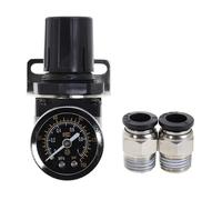 Procesador de aire AR2000-02 G1/4 '', separador de agua y aceite de aire, regulador de válvula de alivio de presión, filtro de compresor de aire(W-PC8-2-Black)