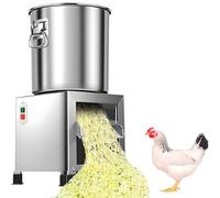 Procesador de alimentación para aves de corral, trituradora pequeña de cría doméstica de 1800 W, picadora de verduras comercial de acero inoxidable de 3500 r/min, salida de 50-120 kg/h, para granjas