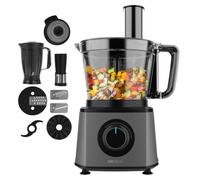 Cecotec Procesador de alimentos Paprika 1300 Full, 2000W de Potencia, Acero Inoxidable, 2 Velocidades, 3 Discos de corte, Incluye Bowl 3,5 L, Jarra 1,8 y Exprimidor