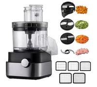 Procesador de Alimentos Comercial, Cortador Multifuncional de Verduras, Rallador Eléctrico de Queso, Picadora y Cortadora de Verduras Grande de 5L Para Uso Doméstico, Picado, Corte, Rallado