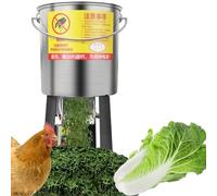 Procesador de alimentos comercial de acero inoxidable de alta resistencia, cortador de verduras de acero inoxidable de alta resistencia para alimento de aves de corral, picador de verduras(750W)