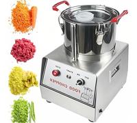 Procesador de alimentos comercial - Molinillo de carne, 1400 RPM, picador de verduras de acero inoxidable, molinillo de carne multifuncional, hoja en forma de S para verduras y frutas, preparación de