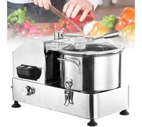 Procesador de alimentos comercial, picador eléctrico de verduras, molinillo de carne multifuncional con hoja curva en S y control de velocidad continuo para uso en cocina