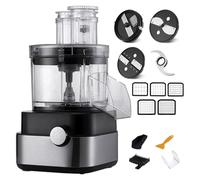 Procesador De Alimentos Comercial - Picador Y Cortador De Verduras Eléctrico De 5l, 600w, Multifuncional, Rallador Y Triturador De Verduras, Molinillo De Carne, Licuadora Con 5 Cuchillas De Acero Inox