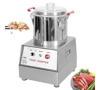 Procesador de alimentos comercial, picadora de carne, picadora de acero inoxidable para picar, mezclar, hoja en forma de S para carne y verduras,