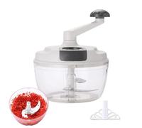 Procesador De Alimentos Con Manivela - Picadora De Carne Manual Cortadora De Verduras | Picadora De Cortadora De Ajo Multifunción | Trituradora De Cocina ABS, De Carne, Rebanadora De