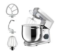 Procesador de alimentos de 11 litros, procesador de alimentos con agitador, gancho de masa, batidora de huevos, batidora de masa con cabeza inclinde 1700W, ajuste de la máquina de cocina multifunción