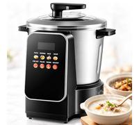Procesador De Alimentos De 6L,Máquina Eléctrica para Machacar ñame | Potente Motor de 900 W,Recipiente de Acero,Pantalla Táctil LED Inteligente,Emporizador 24H para Restaurantes Comerciales