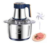 Procesador de alimentos de alta potencia con cuenco de acero inoxidable de 500 W y 5 litros, picadora de carne eléctrica y picadora de verduras, máquina de cocina multifunción for carne(5L)