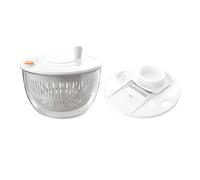 Procesador de alimentos de gran capacidad para cortar verduras y secar ensaladas, cocinas domésticas, con diseño visual, todo en picadora de ensalada y spinner