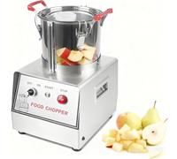 Procesador de alimentos eléctrico comercial de 1400RPM,picador de verduras de acero inoxidable,picador de carne multifuncional,con cuchilla en forma de S para picar frutas,verduras,granos y ajo. 5L