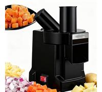 Procesador de alimentos eléctrico multifuncional con cortador, rebanador, picador y máquina para hacer papas fritas 3 en 1.