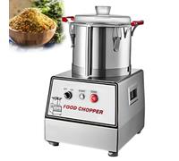 Procesador de alimentos eléctrico, picadora de verduras comercial de acero inoxidable y picadora de carne multifuncional con cuchilla en forma de S para carne, chiles, zanahorias, ajo, jengibre 5L