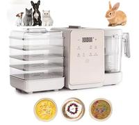 Procesador De Alimentos Frescos para Mascotas 7 En 1, Fabricante Inteligente De Golosinas para Mascotas con 10 Variedades De Alimentos Y Más De 100 Recetas Caseras, Set De Regalo De Cumpleaños