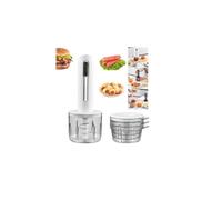 Procesador de alimentos inalámbrico, picador de alimentos portátil eléctrico 2025 con 4 cuencos, mini picador de alimentos de vidrio portátil, recargable por USB, muele rápidamente carne, ajo, salsas