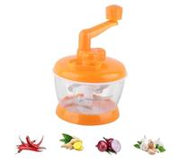 Procesador de alimentos manual, picador de alimentos, picadora de verduras, picadora de carne, cortador de verduras de acero inoxidable PP para cocina, restaurante