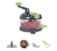Procesador De Alimentos Manual Rápido Picadora De Carne Y Picadora De Verduras Herramienta De Cocina Multiusos De Acero 402 Con Separador Picadora De Carne Manual Picadora De Verduras