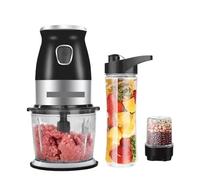 Procesador De Alimentos Multifunción Alta Velocidad 500 W, Picadora Carne, Minilicuadora Personal Portátil, Licuadora, Exprimidor, En Seco 800 Ml Potente Procesos Esfuerzo Ingredientes