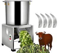 Procesador De Alimentos Multifuncional, Picador Eléctrico Comercial De Verduras, Entrada De Alimentación De Gran Diámetro, Rallador Triturador De Acero Inoxidable De 120 Kg/h Y 3500 Rpm, Para