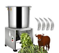 Procesador De Alimentos Multifuncional, Picador Eléctrico Comercial De Verduras, Entrada De Alimentación De Gran Diámetro, Rallador Triturador De Acero Inoxidable De 120 Kg/h Y 3500 Rpm, Para