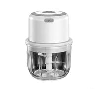 Procesador de alimentos portátil con cable, tu solución para la preparación rápida y fácil de ingredientes (blanco)
