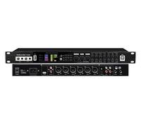 Procesador de audio, aplicación móvil, depuración, nivel 4, antisilbato, mezclador de karaoke, micrófono, 4 entradas, reverberador USB, Bluetooth, mezclador digital, reverberador, micrófono, karaoke