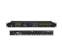 Procesador De Audio Digital De Escenario Profesional, Ecualizador Automático De 32 Bits Y 16 Bandas Con Salida De Entrada AES, Audio De Altavoz FIR(4 IN 8 OUT)