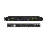 Procesador De Audio Digital De Escenario Profesional, Ecualizador Automático De 32 Bits Y 16 Bandas Con Salida De Entrada AES, Audio De Altavoz FIR(3 IN 6 OUT)