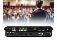 Procesador de audio digital, sistema de karaoke de 32 bits con 16 modos, interfaz de PC, evita aullidos, equipo de sonido DSP para el hogar, escenario, iglesia