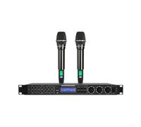 Procesador De Audio DSP, Procesador De Audio Con Efecto Digital De Karaoke Con 2 Micrófonos Dinámicos For Hogar/escenario