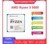 Procesador de CPU AMD Ryzen 5 5600, 6 núcleos, 12 hilos, enchufe AM4, 65W, DDR4, escritorio, 3,5 GHz, 7NM, adecuado para edición de vídeo