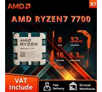 Procesador de CPU AMD Ryzen 7 7700 R7 7700 4,5 GHz 8-Core 16-Thread, 5nm L3 = 32M Socket AM5 sellado sin enfriador