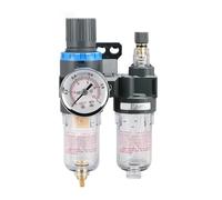 Procesador de fuente de aire neumático AFC2000 + AL2000 G1/4 pulgadas AFC2000 compresor de aire separador de aceite y agua filtro válvula reductora de presión válvula de drenaje(AFC2000-PC10mm)