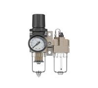 Procesador de fuente de aire Válvula reguladora de presión de bomba de aire Separador de aceite y agua Drenaje de dos piezas del compresor de aire AC/AFC/AFR