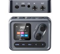 Procesador de Guitarra Multiefectos 80 Preajustes Portable 6 Módulos de Efectos Móviles,USB Audio Grabación OTG con App y BT,Recargable para Guitarra,Guitarra Eléctrica,Bajo