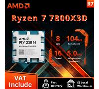 Procesador de juegos AMD RYZEN 7 7800X3D CPU AMD R7 7800X3D 8 núcleos 16 hilos 5NM 96M Socket AM5 sin ventilador juego caché caliente sin ventilador