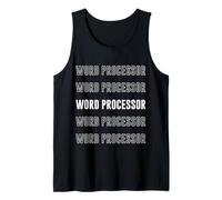 Procesador de Textos Camiseta sin Mangas