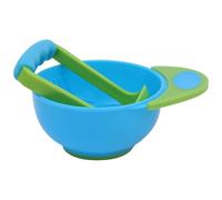 Procesador manual de alimentos para bebés Mango de agarre suave Base antideslizante Azul