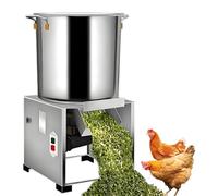 Procesador pequeño de alimento para aves de corral, picador comercial de verduras con 4 cuchillas, salida de 50 a 120 kg/h/acero inoxidable, perfecto para granjas, pollos, ranchos domésticos 1500W