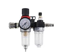 Procesadores de aire neumáticos AFC2000+AL2000, compresor de aire con rosca de 1/4, separador de aceite y agua, filtro, regulador, válvula de purga(Fine AFC2000,Gas source)