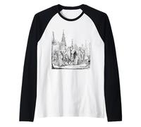 Procesión Eucarística del Domingo de Ramos Sacerdote Católico Pascua Camiseta Manga Raglan