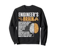 Proceso de ingeniería sarcástico Divertido del Cerebro del Ingeniero Sudadera